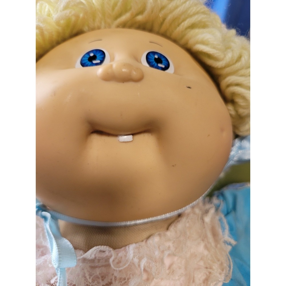 1983 Lemon Loop Xavier Roberts Cabbage Patch Doll Blue Eyes First Tooth - Picture 3 of 16